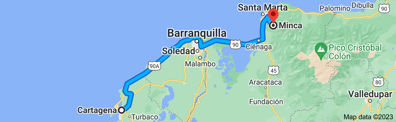 how to get to minca colombia